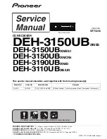 Pioneer DEH-3150CN5 Service Manual preview