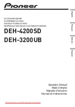 Pioneer DEH-3200UB Operation Manual предпросмотр