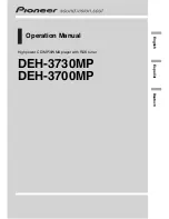 Preview for 1 page of Pioneer DEH-3700MP Operation Manual