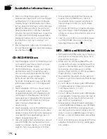 Preview for 78 page of Pioneer DEH-3700MP Operation Manual