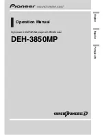 Pioneer DEH-3850MP Operation Manual preview