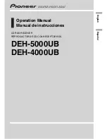 Pioneer DEH-4000UB Operation Manual предпросмотр