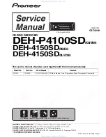 Preview for 1 page of Pioneer DEH-4150SD Service Manual