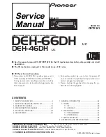 Pioneer DEH-46DH Service Manual preview