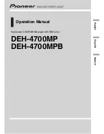 Pioneer DEH-4700MP Operation Manual preview