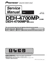 Pioneer DEH-4700MP Service Manual preview