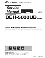 Pioneer DEH-5000UB Service Manual preview