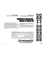 Pioneer DEH-515RDS Owner'S Manual preview