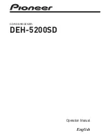Pioneer DEH-5200SD Operating Instructions Manual preview