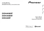 Pioneer DEH-5400BT Owner'S Manual preview