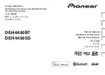 Pioneer DEH-5450SD Owner'S Manual preview