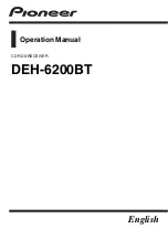 Pioneer DEH-6200BT Operation Manual preview