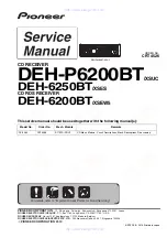 Pioneer DEH-6200BT Service Manual preview