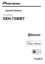 Preview for 1 page of Pioneer DEH-7300BT Operation Manual