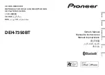 Pioneer DEH-7350BT Owner'S Manual preview