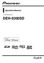 Preview for 1 page of Pioneer DEH-9300SD Operation Manual