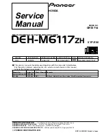 Pioneer DEH-M6117ZH Service Manual preview