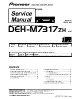 Preview for 1 page of Pioneer DEH-M7317ZH Service Manual