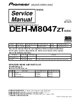 Pioneer DEH-M8047 ZT Service Manual preview