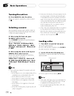 Preview for 12 page of Pioneer DEH-P1Y Operation Manual