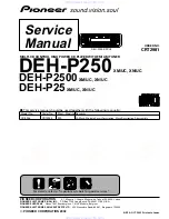 Preview for 1 page of Pioneer DEH-P25 Service Manual