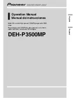 Pioneer DEH-P3500MP Operation Manual preview