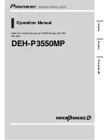 Pioneer DEH-P3550MP XM Operation Manual предпросмотр