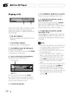 Предварительный просмотр 12 страницы Pioneer DEH-P3550MP XM Operation Manual