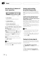 Preview for 10 page of Pioneer DEH-P3600MP Operation Manual