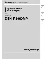 Pioneer DEH-P390MP - Premier Radio / CD Operation Manual preview