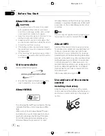 Preview for 4 page of Pioneer DEH-P3950MP Operation Manual