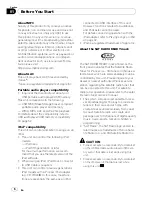 Preview for 6 page of Pioneer DEH-P400 Operation Manual