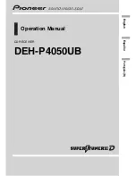 Pioneer DEH-P4050UB Operation Manual preview