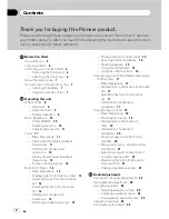 Preview for 2 page of Pioneer DEH-P4050UB Operation Manual