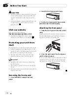 Preview for 6 page of Pioneer DEH-P4050UB Operation Manual