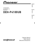 Pioneer DEH-P4100UB Operation Manual preview