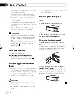 Preview for 6 page of Pioneer DEH-P4150UB Operation Manual