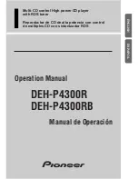 Pioneer DEH-P4300R Operation Manual preview