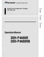 Предварительный просмотр 1 страницы Pioneer DEH-P4400R Operation Manual