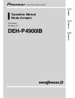 Preview for 1 page of Pioneer DEH-P4900IB - Radio / CD Operation Manual