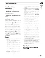 Предварительный просмотр 11 страницы Pioneer DEH-P510UB - Premier Radio / CD Operation Manual