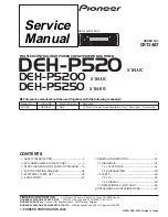 Предварительный просмотр 1 страницы Pioneer DEH-P520 Service Manual