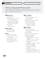 Предварительный просмотр 2 страницы Pioneer DEH-P5450 Operation Manual