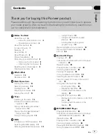 Предварительный просмотр 3 страницы Pioneer DEH-P55BT Operation Manual