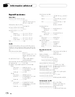 Preview for 116 page of Pioneer DEH-P5650MP Operation Manual