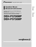 Pioneer DEH-P5700MP Operation Manual предпросмотр