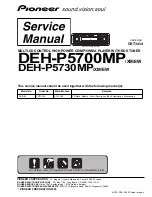 Preview for 1 page of Pioneer DEH-P5700MP Service Manual