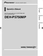 Pioneer DEH-P5750MP Operation Manual preview