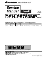 Pioneer DEH-P5750MP Service Manual preview