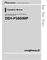 Pioneer DEH-P5850MP Operation Manual preview